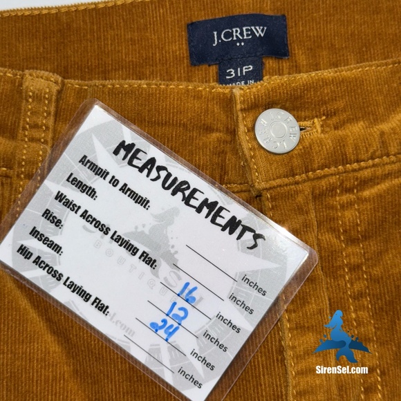 1143 J.Crew Classic Vintage Corduroy Pants – Size 31P (petite) – Golden Brandy - Picture 14 of 15